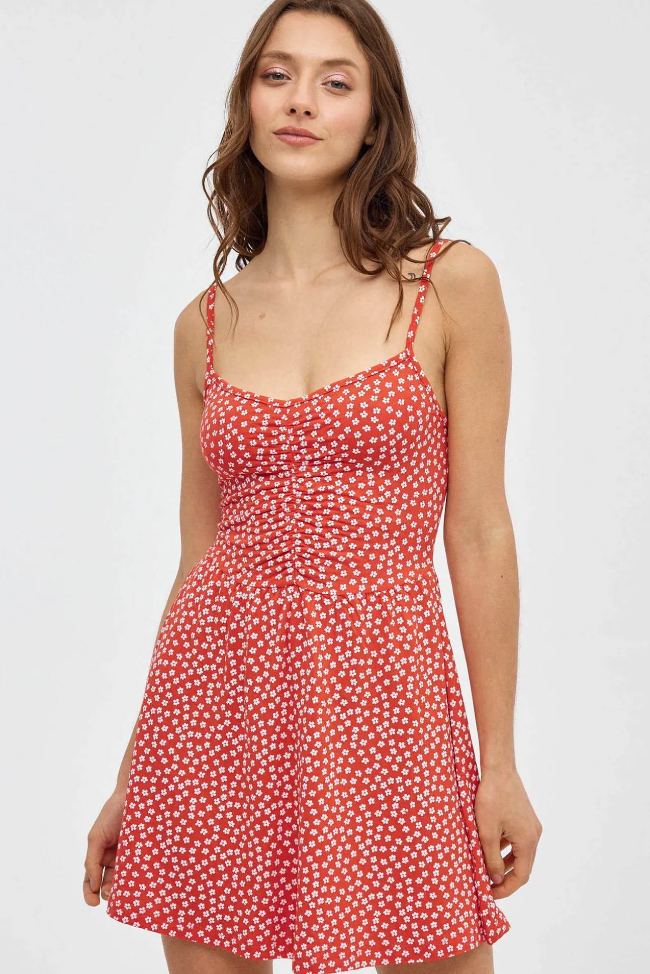 Vestido Tirantes Frunce