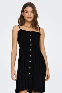 Vestido Tirantes Nido De Abeja