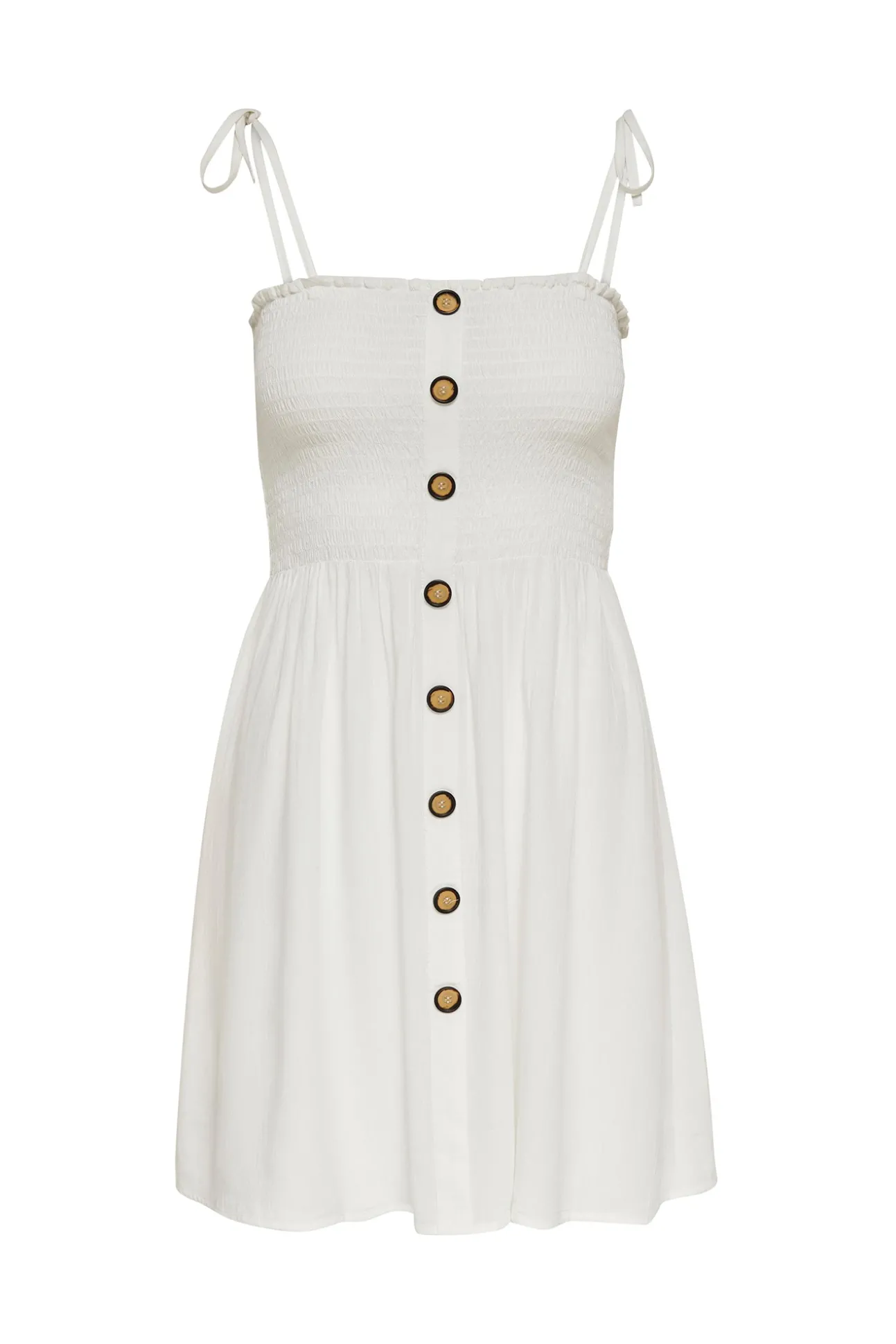 Vestido Tirantes Nido De Abeja