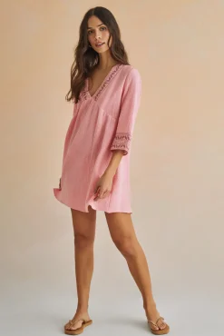 Vestido Tunica Corto 100% Algodon