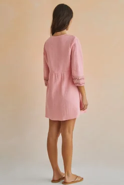 Vestido Tunica Corto 100% Algodon