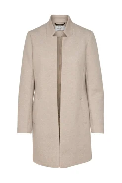 Woolen Cloth Coat With High Collar