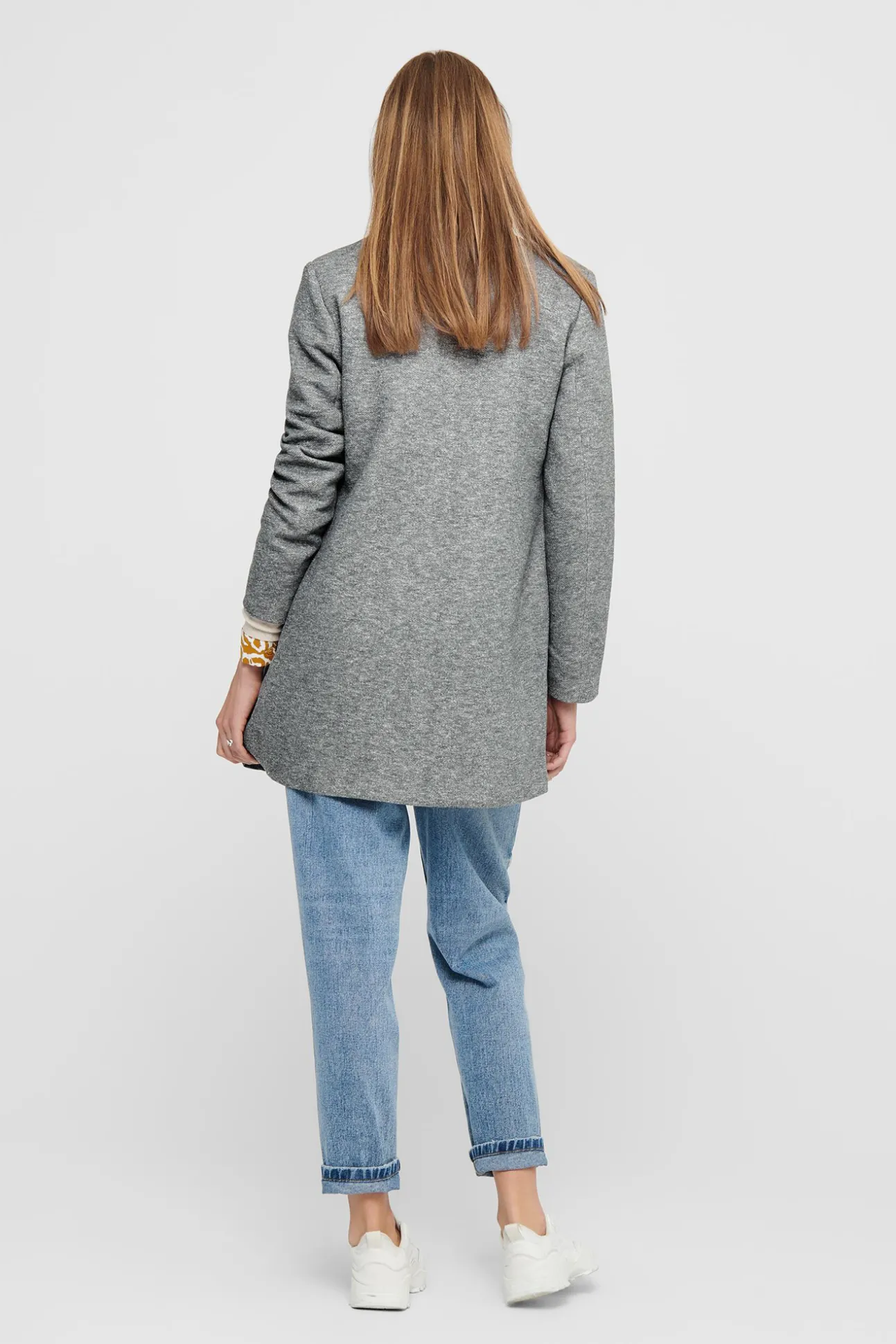 Woolen Cloth Coat With High Collar