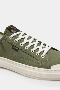 Zapatillas Deportivas Veganas De Lona Y Cana Baja