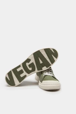 Zapatillas Deportivas Veganas De Lona Y Cana Baja