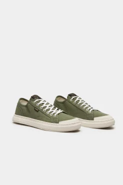 Zapatillas Deportivas Veganas De Lona Y Cana Baja